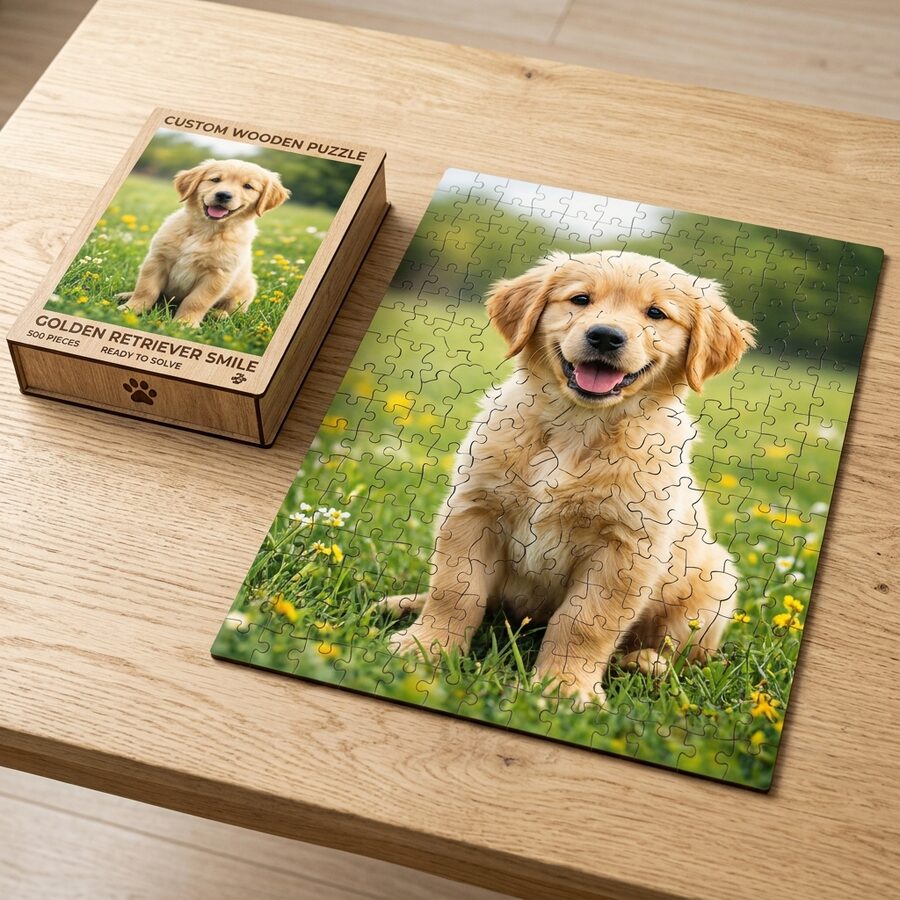 Rompecabezas Personalizado de Perro Designar
